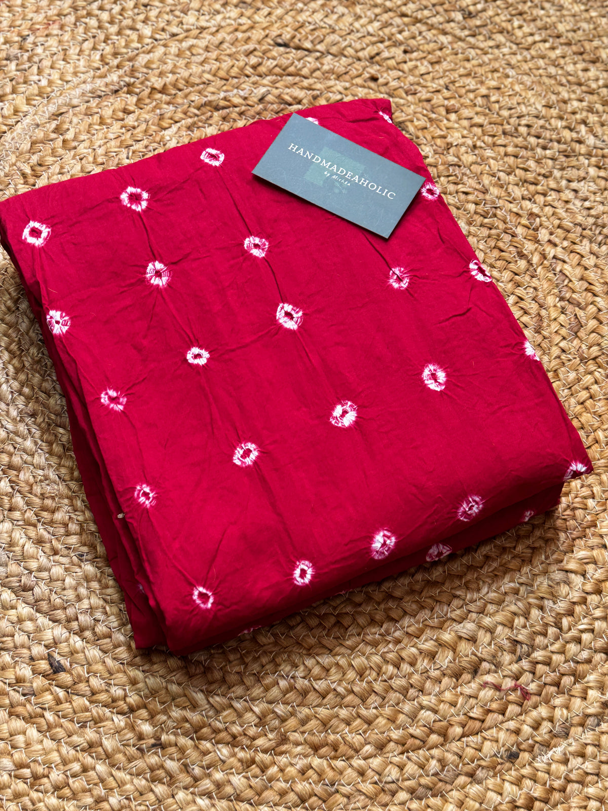 Handcrafted Cotton Bandhani Fabric