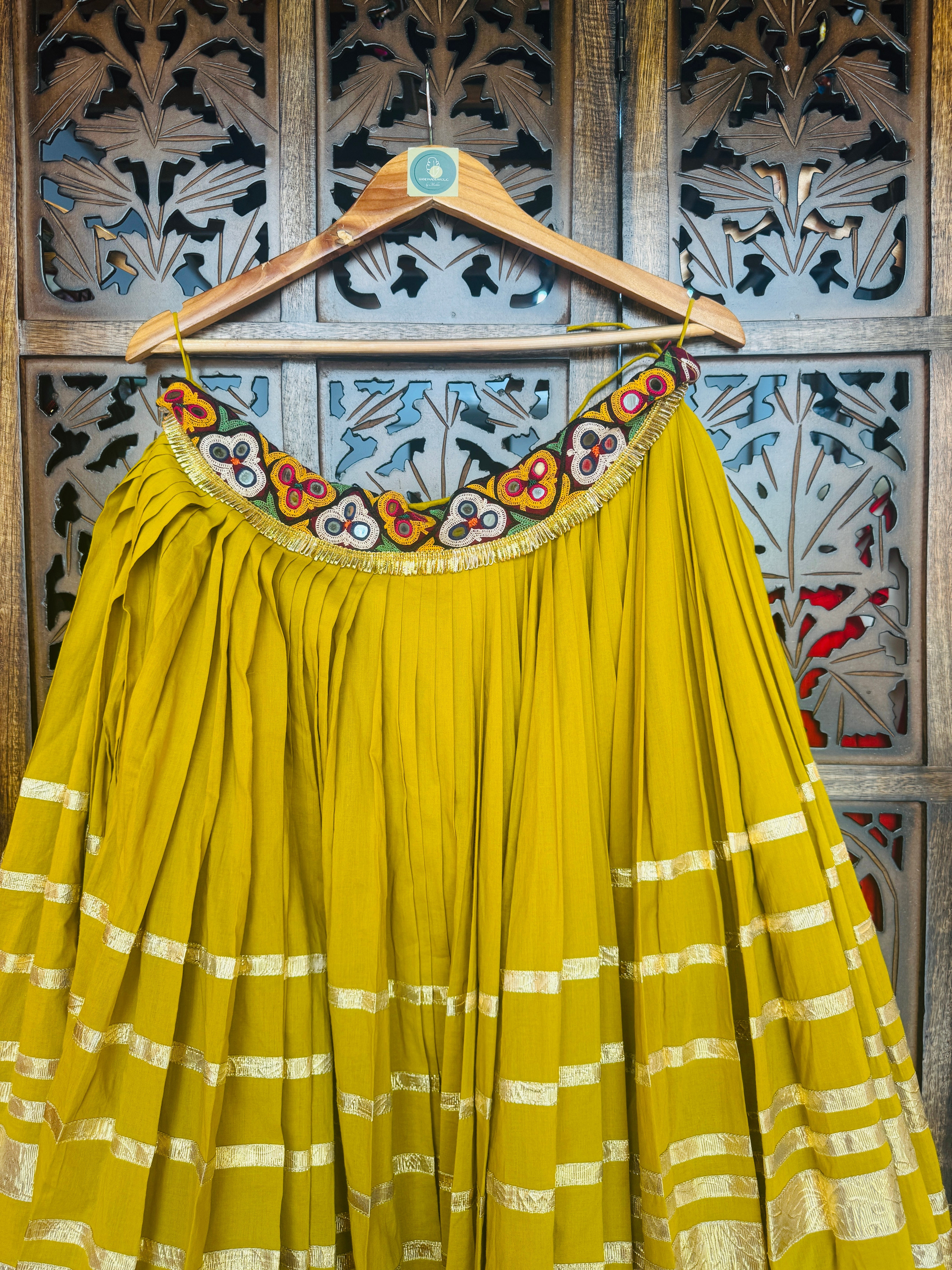 MUSTARD LAMPI SKIRT RAAS'25 HANDMADEAHOLIC BY MISHKA