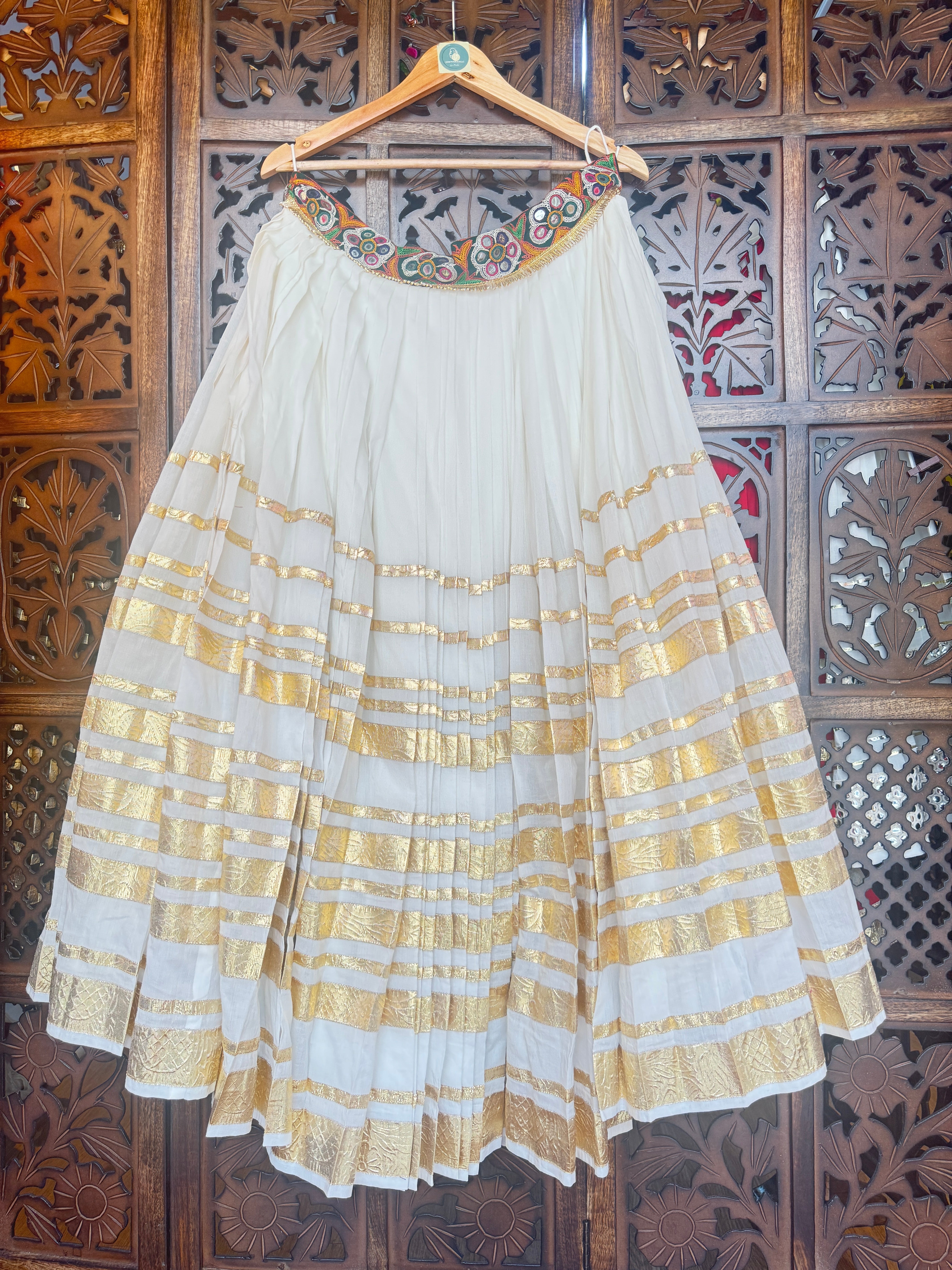 OFF WHITE LAMPI SKIRT RAAS'25 HANDMADEAHOLIC BY MISHKA