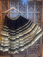 BLACK LAMPI SKIRT RAAS'25 HANDMADEAHOLIC BY MISHKA