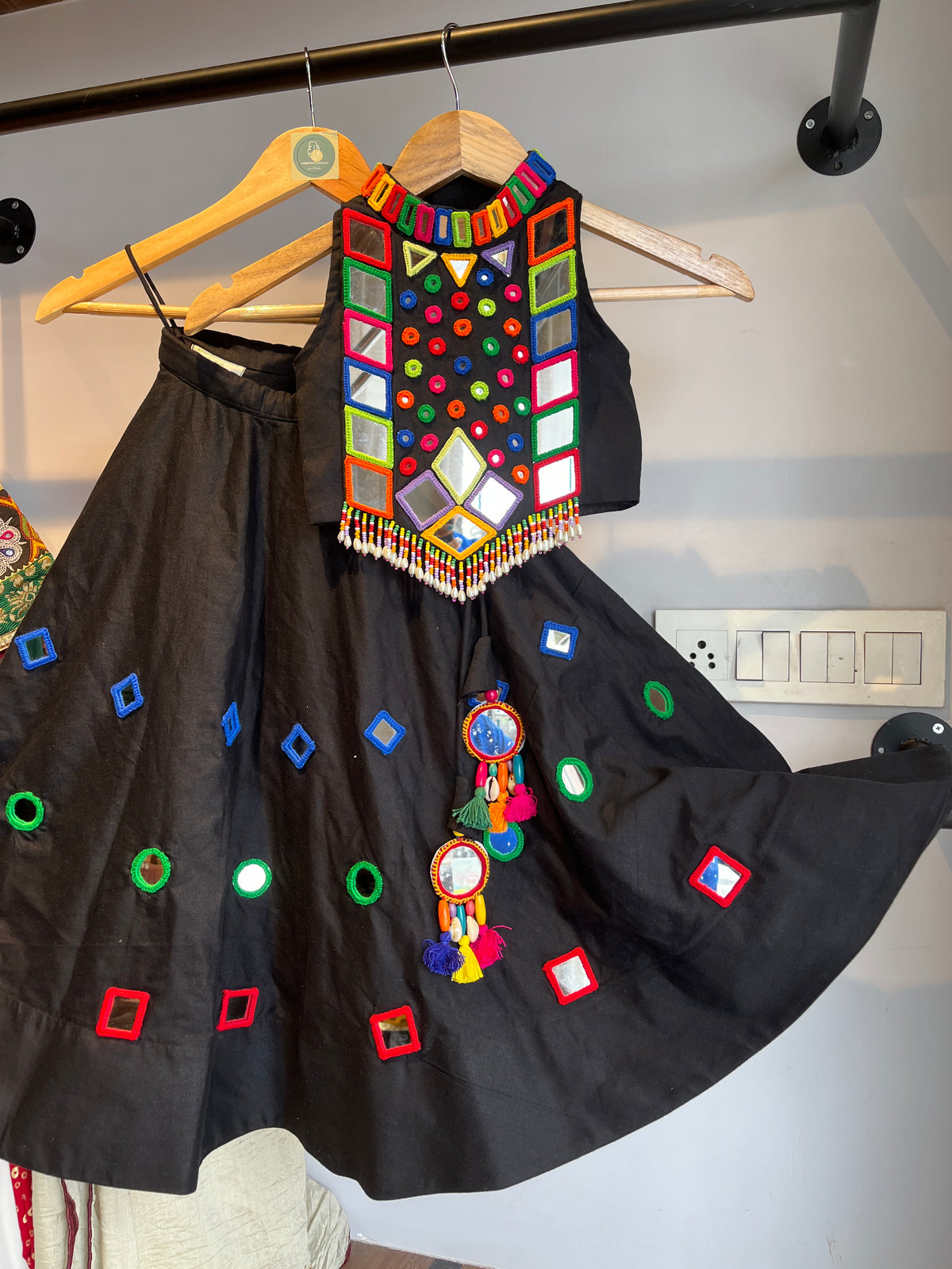 BLACK AND BLACK KIDS CHOLI - handmadeaholicmishka