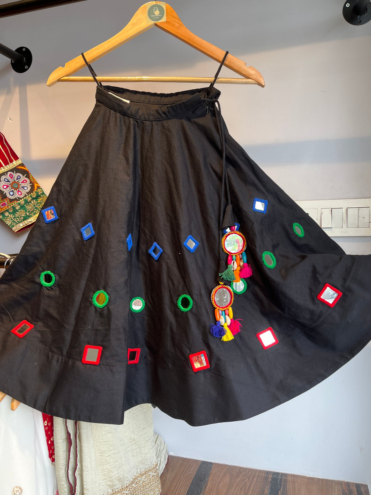 BLACK MIRROR KIDS SKIRT - handmadeaholicmishka