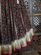 BLACK AJRAKH SKIRT RAAS'25 HANDMADEAHOLIC BY MISHKA