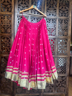 PINK BANDHANI SKIRT RAAS'25 HANDMADEAHOLIC BY MISHKA