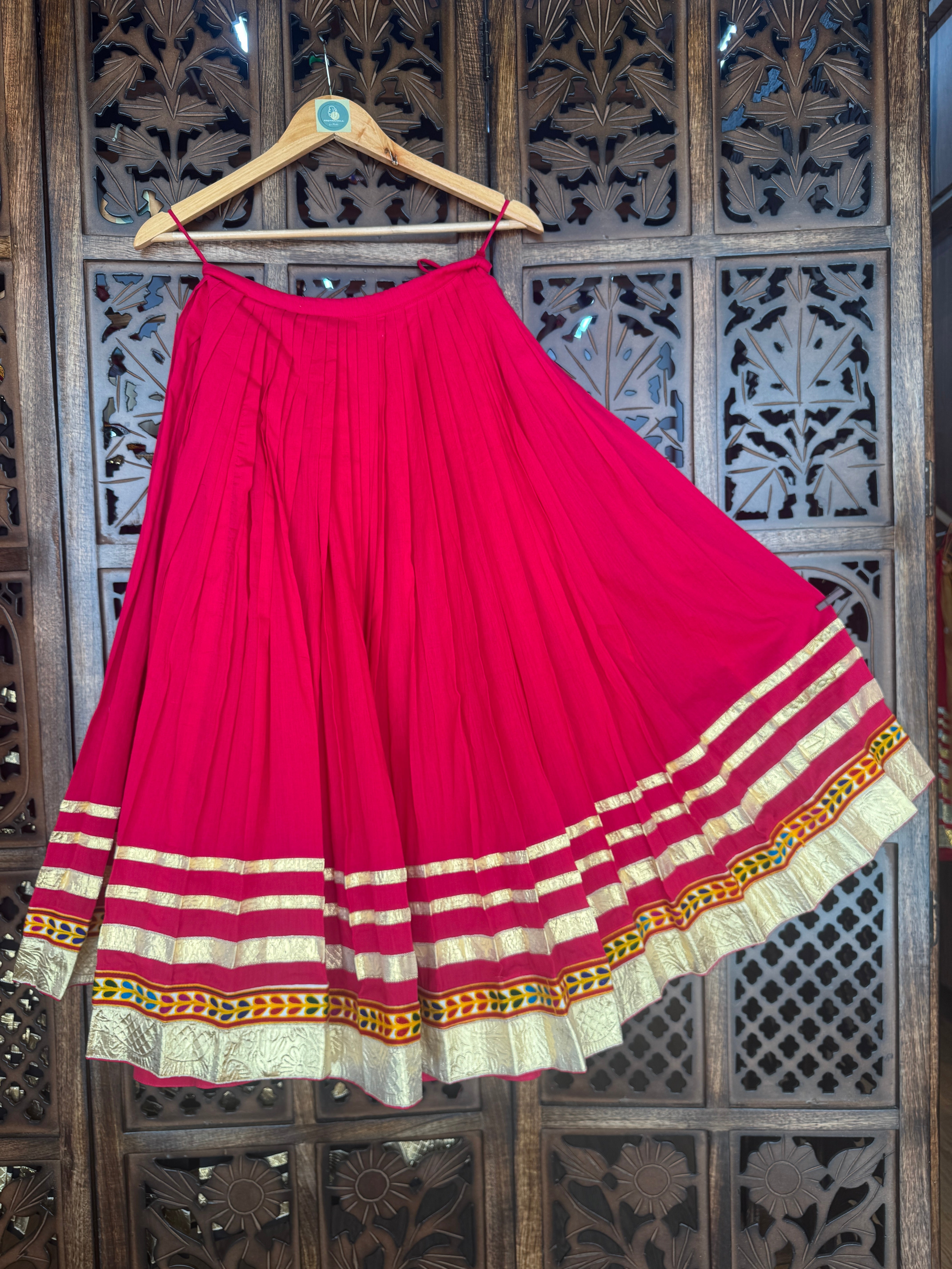 PINK KIDS SKIRT RAAS'25 HANDMADEAHOLIC BY MISHKA