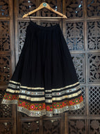 BLACK KIDS SKIRT RAAS'25 HANDMADEAHOLIC BY MISHKA