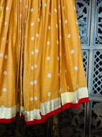 MUSTARD BANDHANI SKIRT RAAS'25 HANDMADEAHOLIC BY MISHKA
