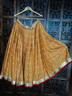 MUSTARD BANDHANI SKIRT RAAS'25 HANDMADEAHOLIC BY MISHKA