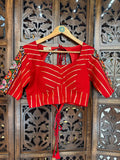 RED BANJARA BLOUSE HANDMADEAHOLIC BY MISHKA