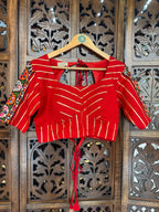 RED BANJARA BLOUSE HANDMADEAHOLIC BY MISHKA