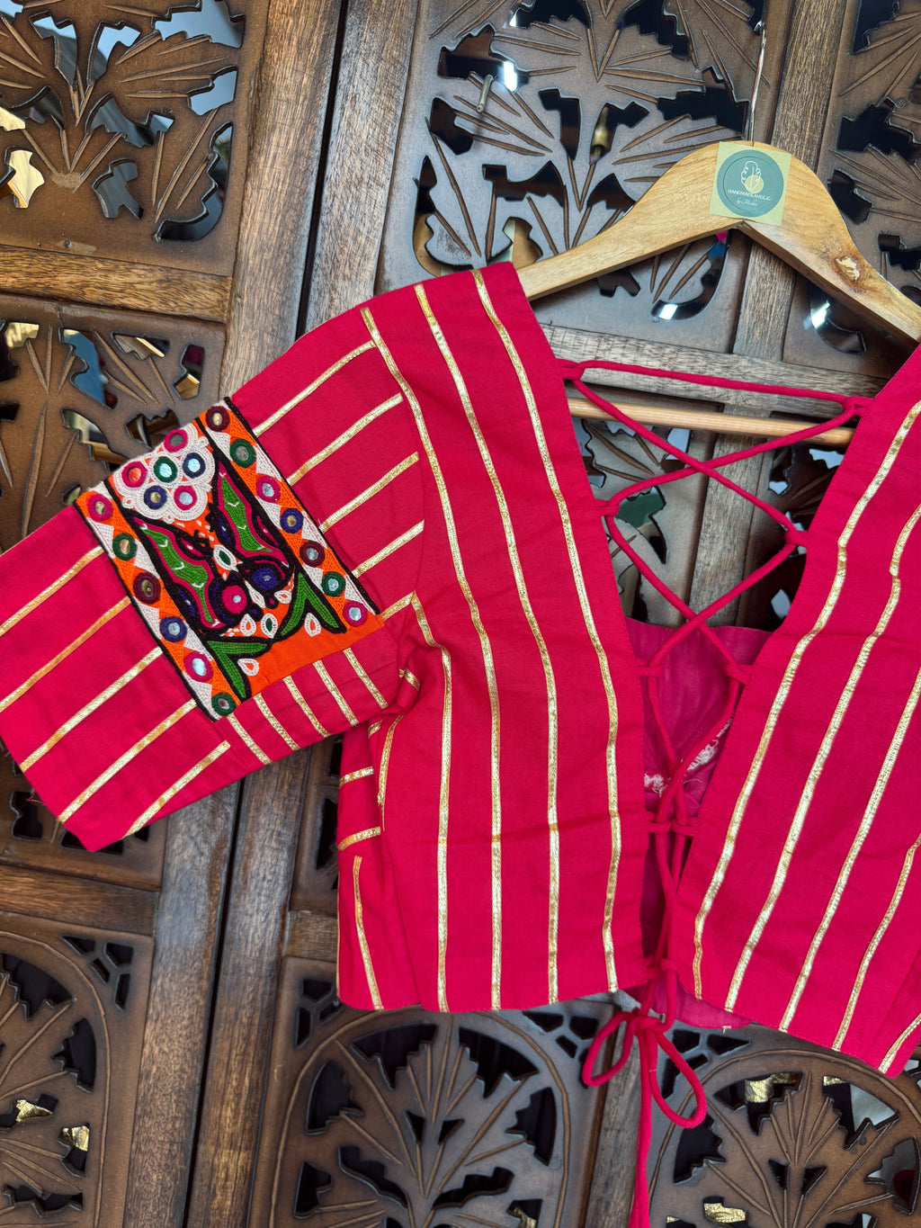 PINK BANJARA BLOUSE HANDMADEAHOLIC BY MISHKA