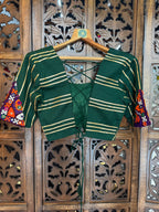 GREEN BANJARA BLOUSE HANDMADEAHOLIC BY MISHKA