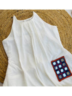 BOHO POCKET OFF WHITE KURTIES HANDMADEAHOLIC BY MISHKA