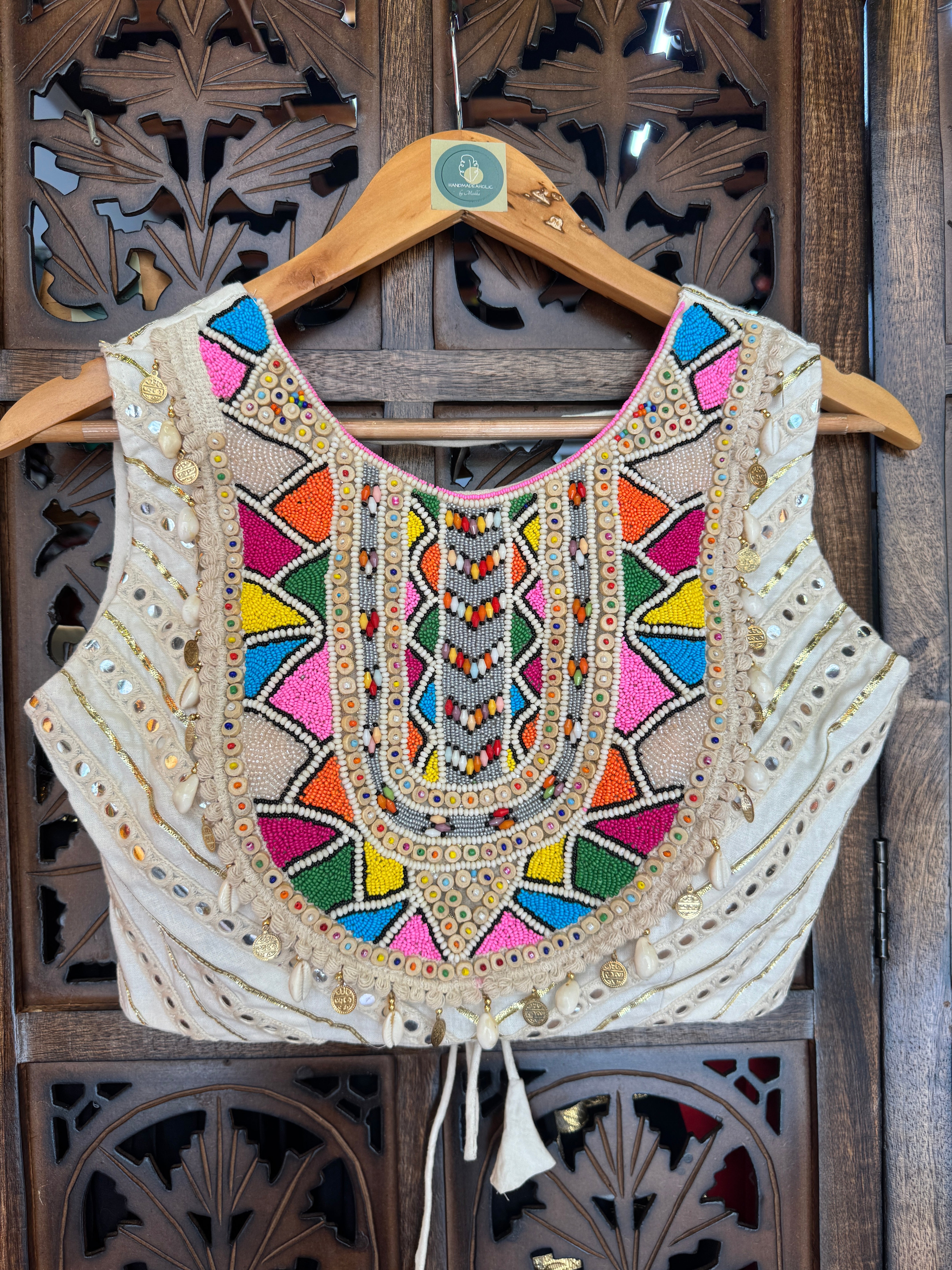 MULTI BEADS BLOUSE HANDMADEAHOLIC BY MISHKA