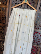 OFF WHITE MIRROR DUPATTA HANDMADEAHOLIC BY MISHKA