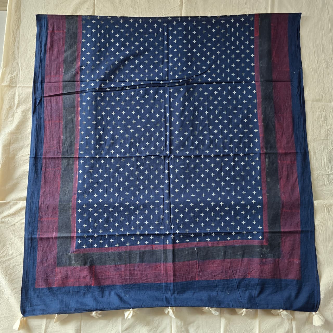 HANDBLOCK PRINTED COTTON AJRAKH DUPATTA