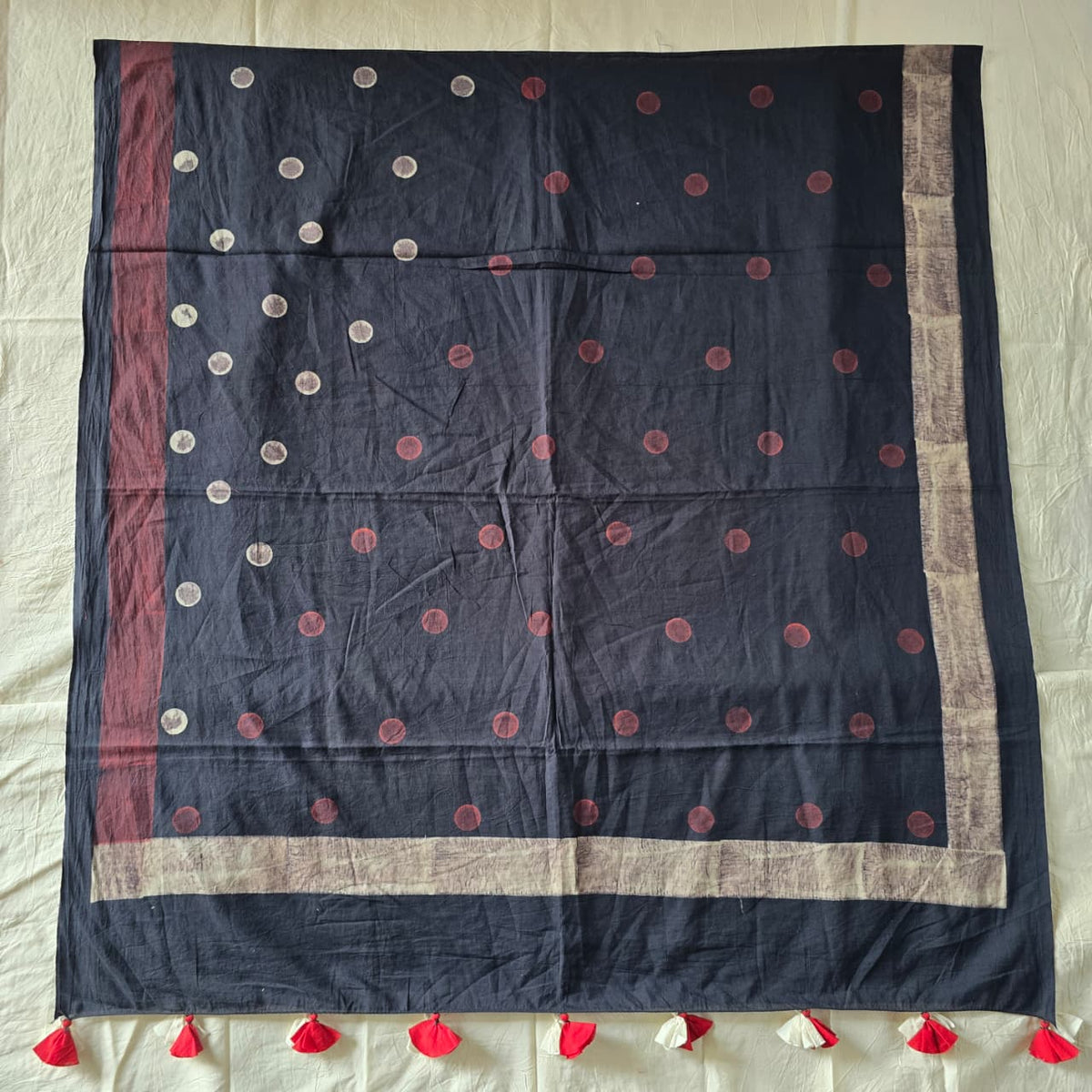 HANDBLOCK PRINTED COTTON AJRAKH DUPATTA