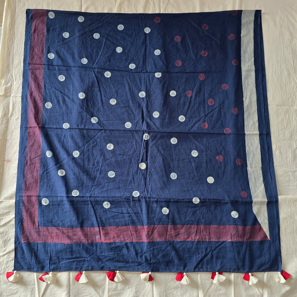 HANDBLOCK PRINTED COTTON AJRAKH DUPATTA