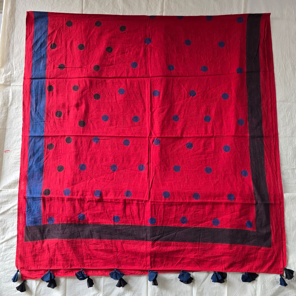 HANDBLOCK PRINTED COTTON AJRAKH DUPATTA