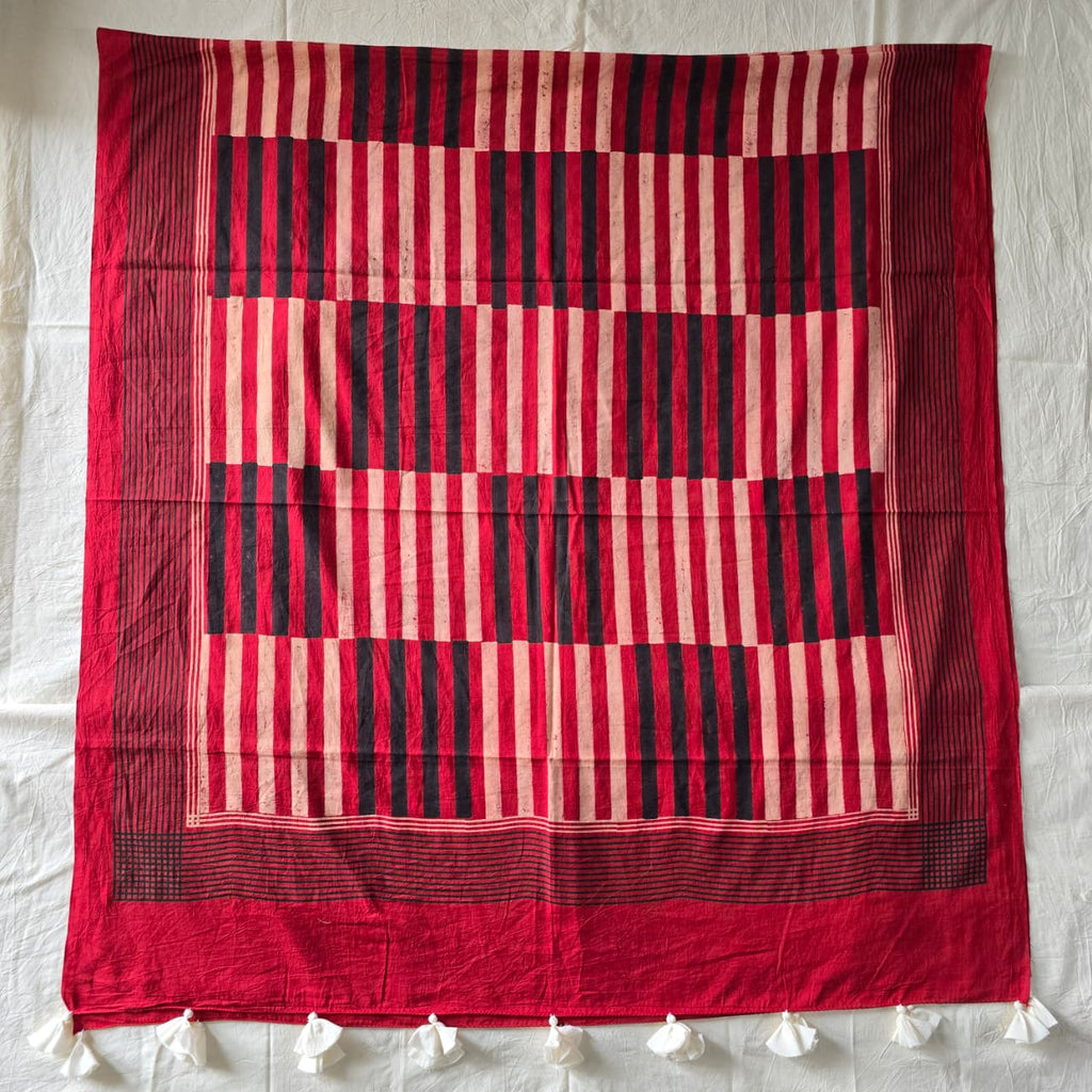 HANDBLOCK PRINTED COTTON AJRAKH DUPATTA