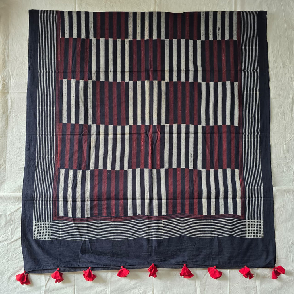 HANDBLOCK PRINTED COTTON AJRAKH DUPATTA