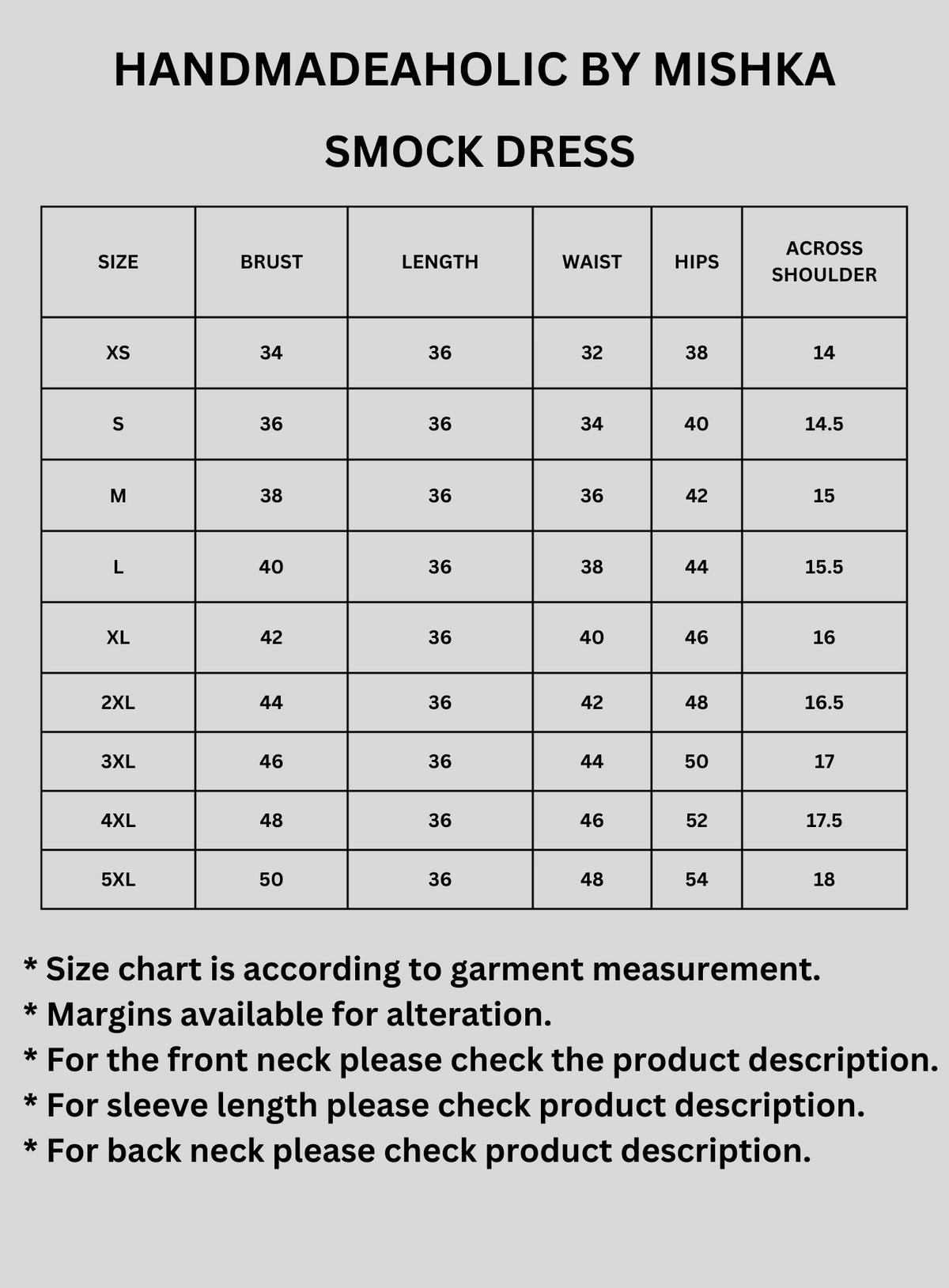 PEACH SCHIFFLY KURTIES Size Chart