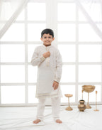 OFF WHITE BOYS KURTA RAAS'25 HANDMADEAHOLIC BY MISHKA